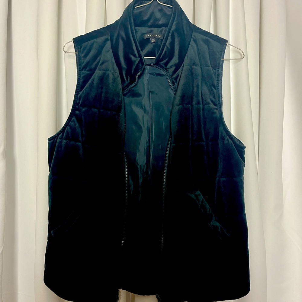 Women’s blue staccato vest size M